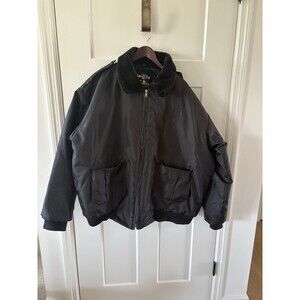 Law Pro Quartermaster Quilted Hooded Coat Jacket Black Men's 2XL XXL full zip